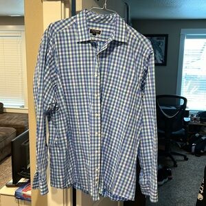 Barely Worn! Men’s Macy’s Club Room L/S Dress Shirt, SZ: 18 neck & 36/37 sleeves